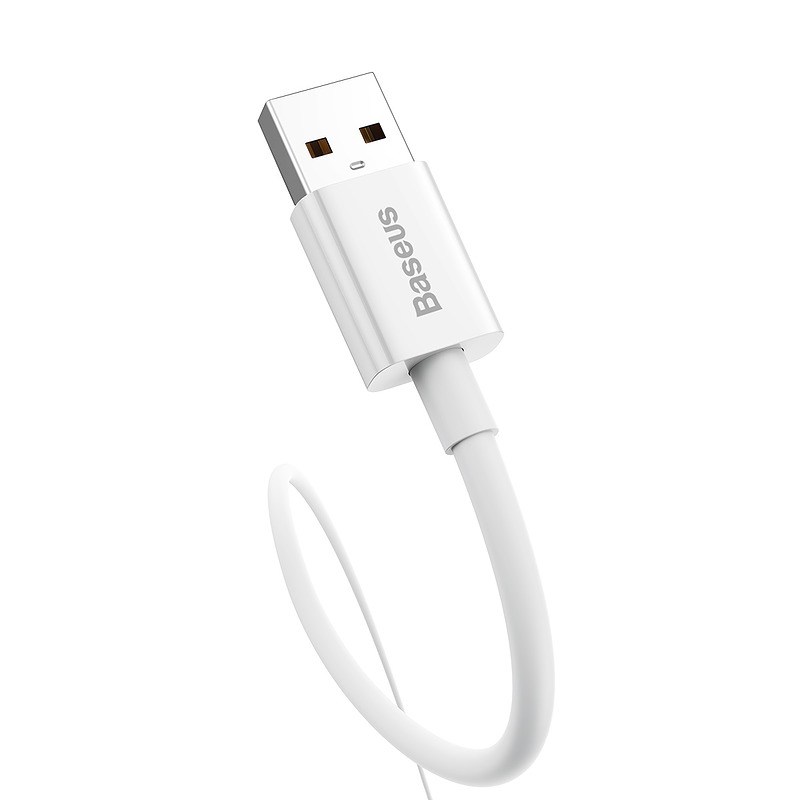 Baseus cable Superior USB - USB-C 2,0m moon white 100W - Billede 3