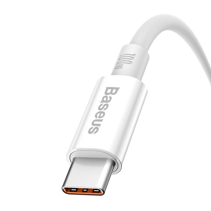 Baseus cable Superior USB - USB-C 2,0m moon white 100W - Billede 4