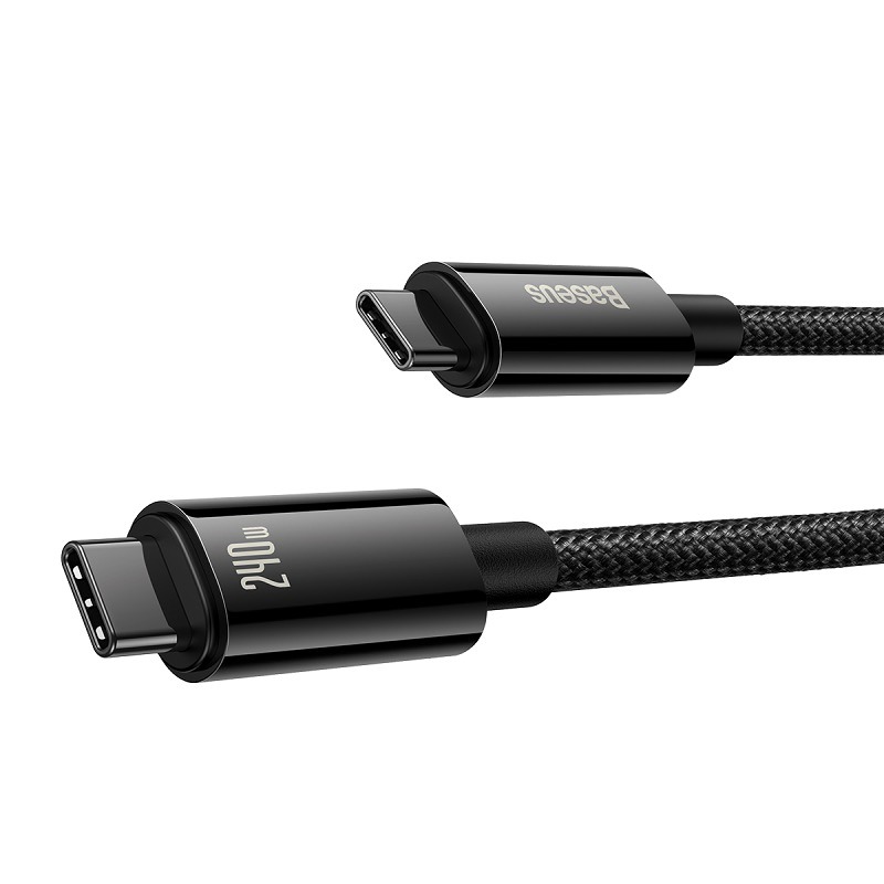 Baseus cable Tungsten PD USB-C - USB-C 3,0m black 240W - Billede 2