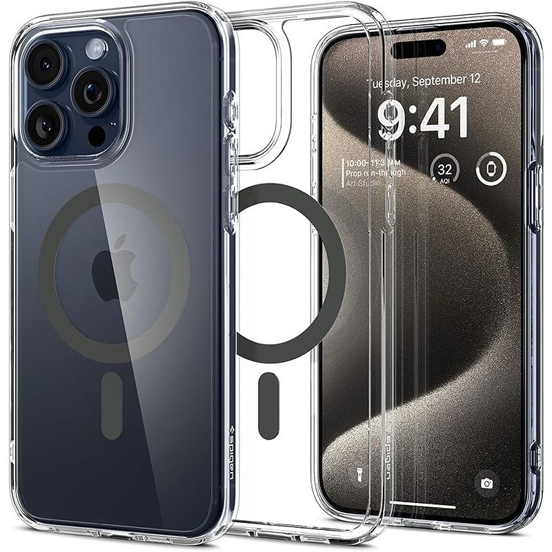 Spigen Ultra Hybrid Magsafe case for iPhone 15 Pro Max 6,7" graphite