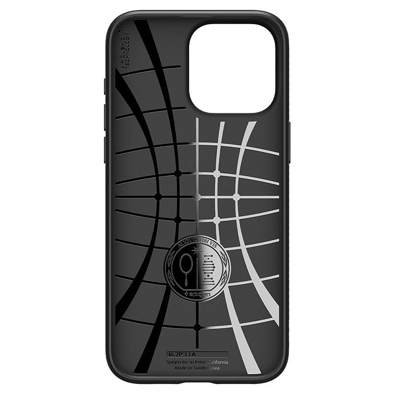 Spigen Liquid Air case for iPhone 15 Pro 6,1" matte black - Billede 4