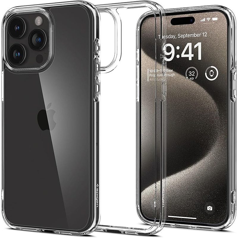 Spigen Ultra Hybrid case for iPhone 15 Pro 6,1" crystal clear