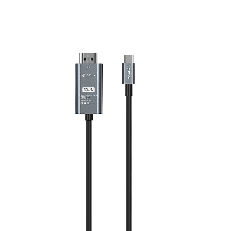 Devia cable Storm EC084 USB-C - HDMI 4K 60 Hz 2,0 m black