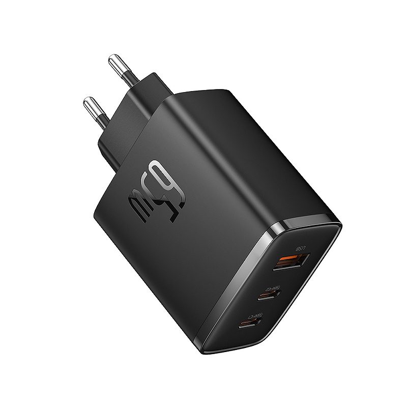 Baseus wall charger Cube Pro PD 65W 2x USB-C 1x USB black - Billede 2