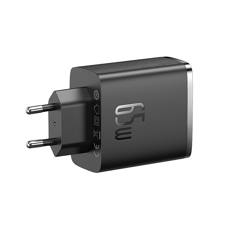 Baseus wall charger Cube Pro PD 65W 2x USB-C 1x USB black - Billede 4