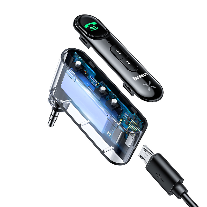 OS-Baseus BSBA-02 AUX Wireless Audio Receiver Black - Billede 5