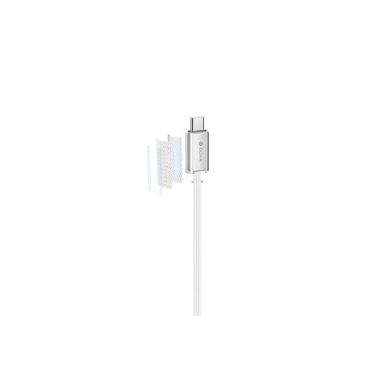 Devia cable Extreme EC688 PD USB-C - USB-C 1,5 m 60W 3A white - Billede 4