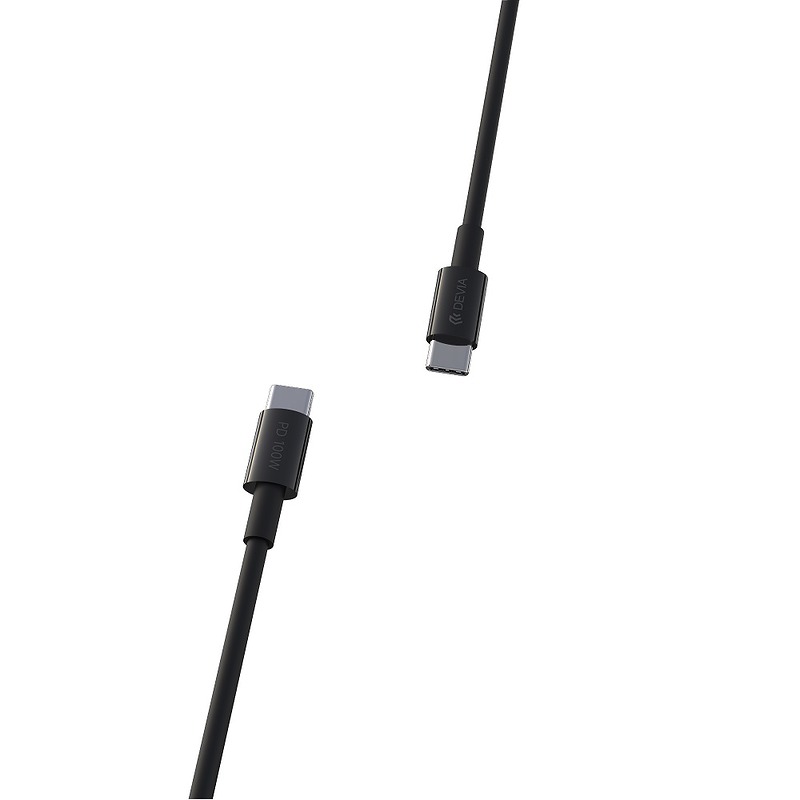 Devia cable Smart EC317 PD USB-C - USB-C 1,5 m 100W 5A black - Billede 2