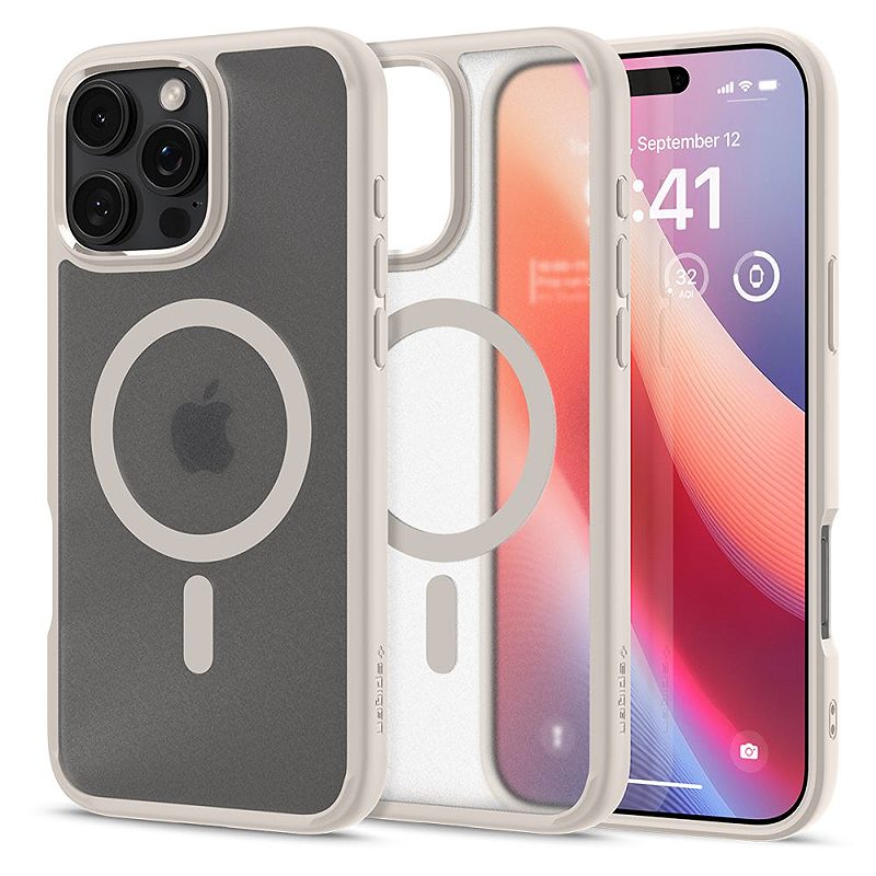 Spigen Ultra Hybrid Mag Magsafe case for iPhone 16 Pro Max 6,9" frost natural titanium