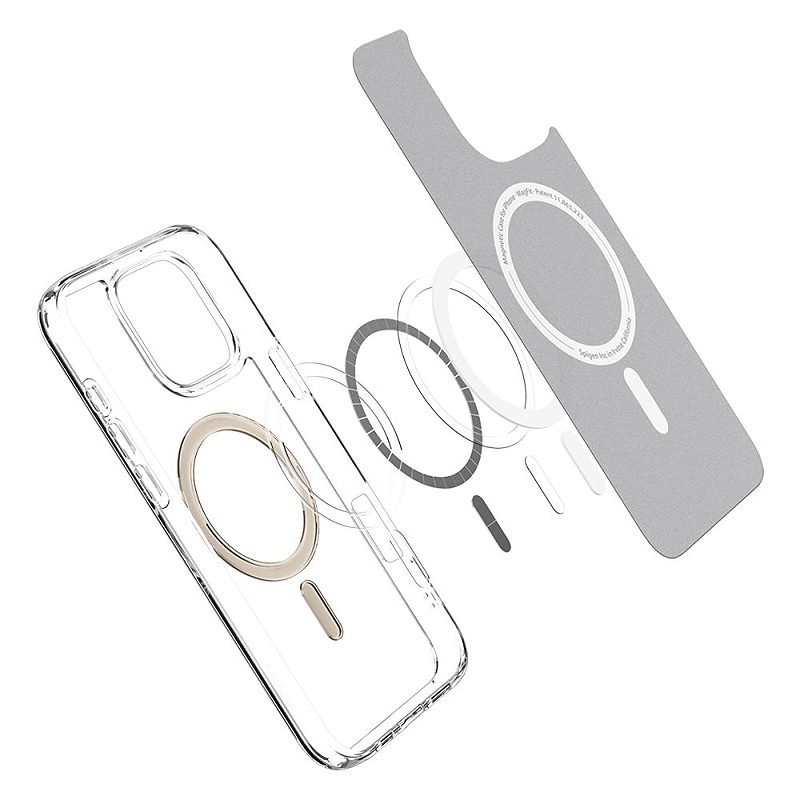 Spigen Ultra Hybrid Mag Magsafe case for iPhone 16 Pro 6,3" gold - Billede 5