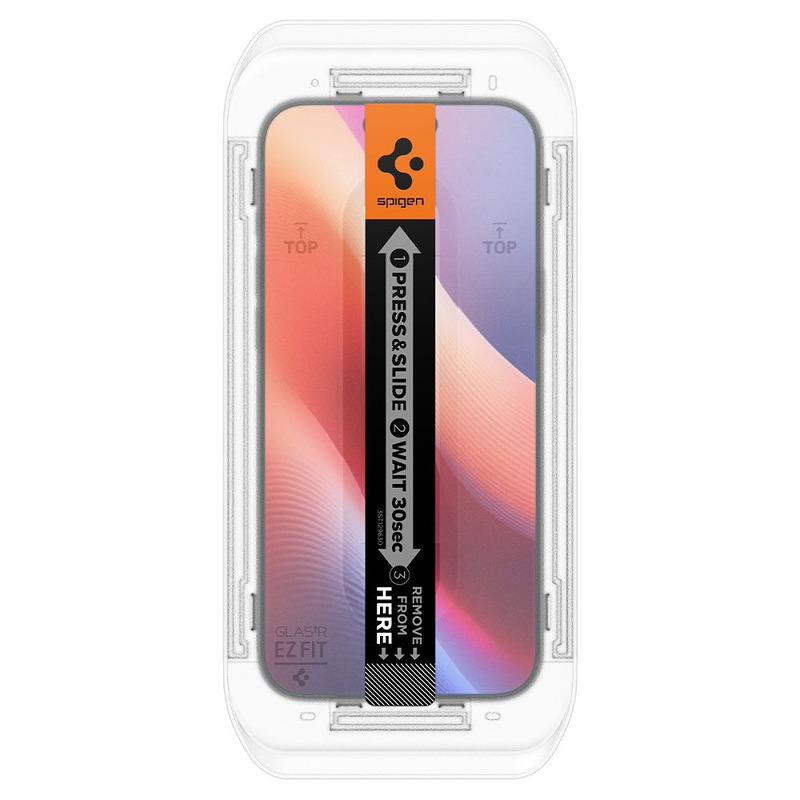 Spigen Glas.Tr ”Ez Fit” 2-Pack for iPhone 16 Pro 6,7" clear - Billede 5