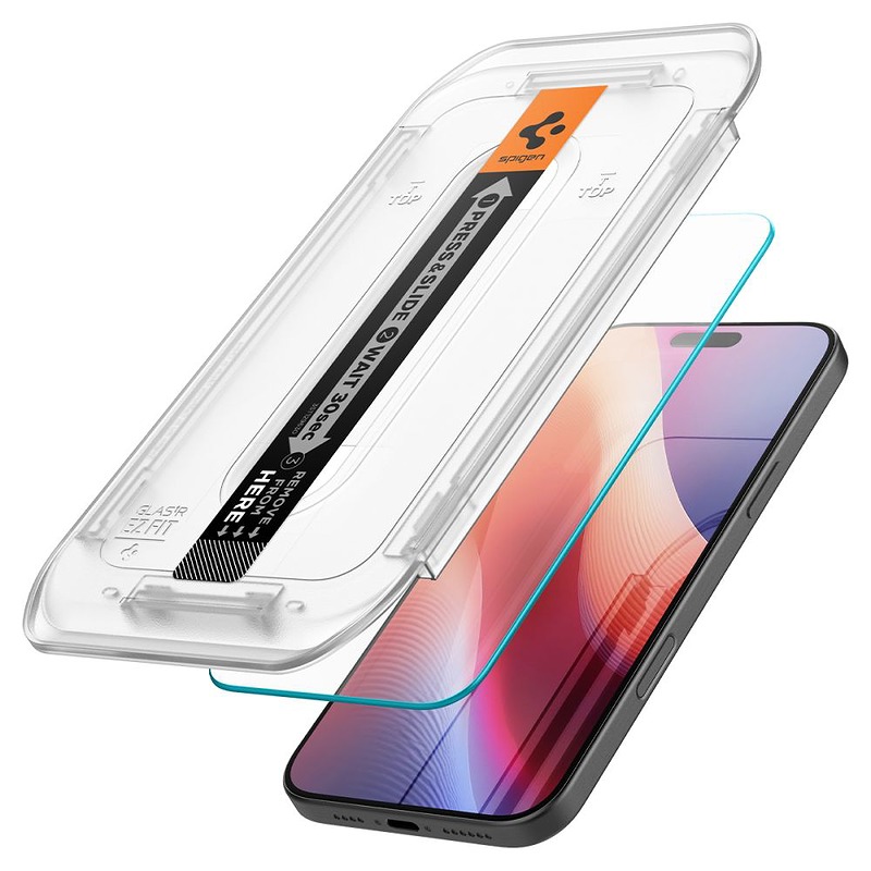 Spigen Glas.Tr ”Ez Fit” 2-Pack for iPhone 16 Pro Max 6,9" clear - Billede 2