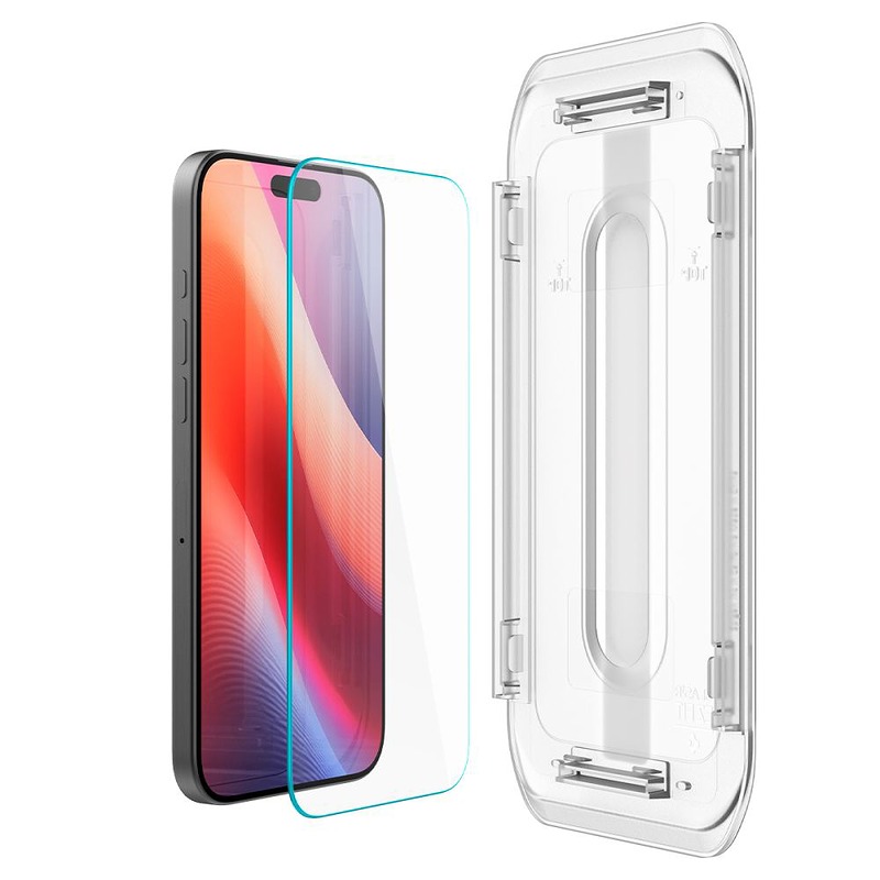 Spigen Glas.Tr ”Ez Fit” 2-Pack for iPhone 16 Pro Max 6,9" clear - Billede 3