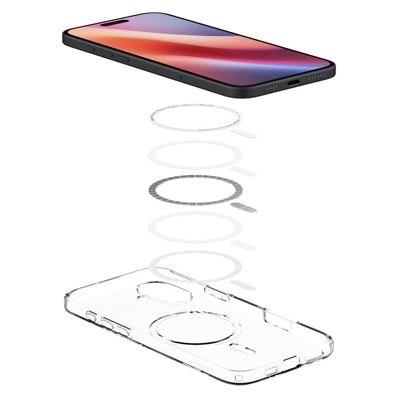 Spigen Liquid Crystal Mag Magsafe case for iPhone 16 6,1" clear - Billede 5
