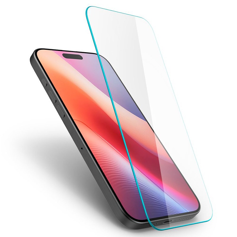 Spigen Glas.Tr Slim for iPhone 15 / 16 6,1" clear - Billede 5