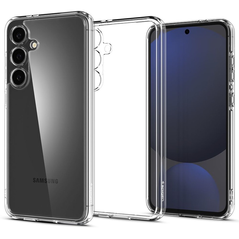 Spigen Ultra Hybrid case for Samsung Galaxy S24 FE crystal clear - Billede 5