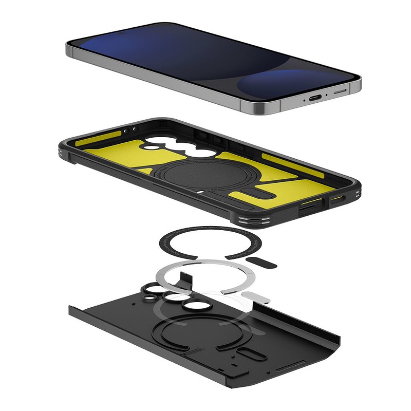 Spigen Tough Armor Magsafe case for Samsung Galaxy S24 FE black - Billede 4