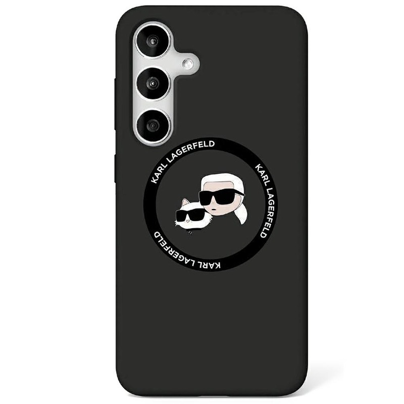 Karl Lagerfeld HC Magnetic Silicone case foruble Heads case for Samsung Galaxy S25 Ultra black