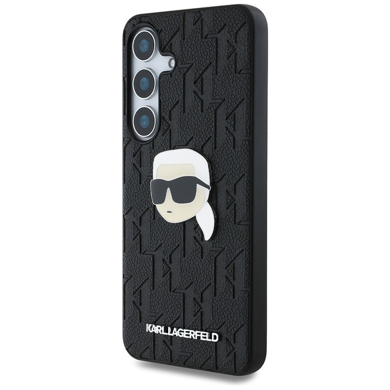 Karl Lagerfeld HC PU Monogram K. Head Pin case for Samsung Galaxy S25 black - Billede 2