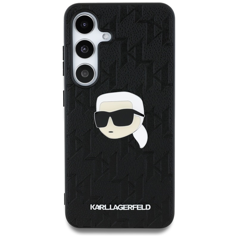 Karl Lagerfeld HC PU Monogram K. Head Pin case for Samsung Galaxy S25 Plus black - Billede 3