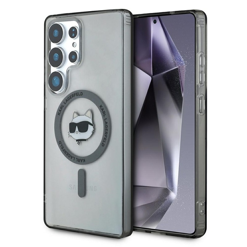 Karl Lagerfeld HC Magnetic IML Metal Choupette Head case for Samsung Galaxy S25 Ultra black
