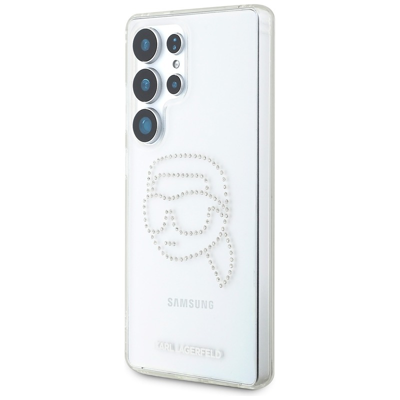 Karl Lagerfeld HC IML Rhinestones K Head case for Samsung Galaxy S25 Ultra transparent - Billede 2