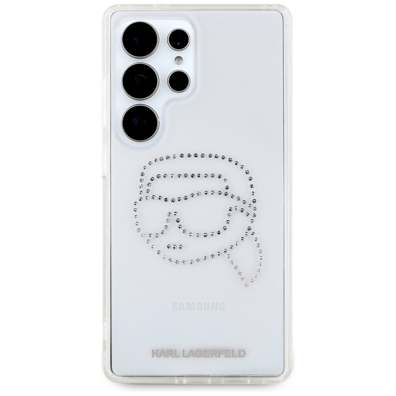 Karl Lagerfeld HC IML Rhinestones K Head case for Samsung Galaxy S25 Ultra transparent - Billede 3