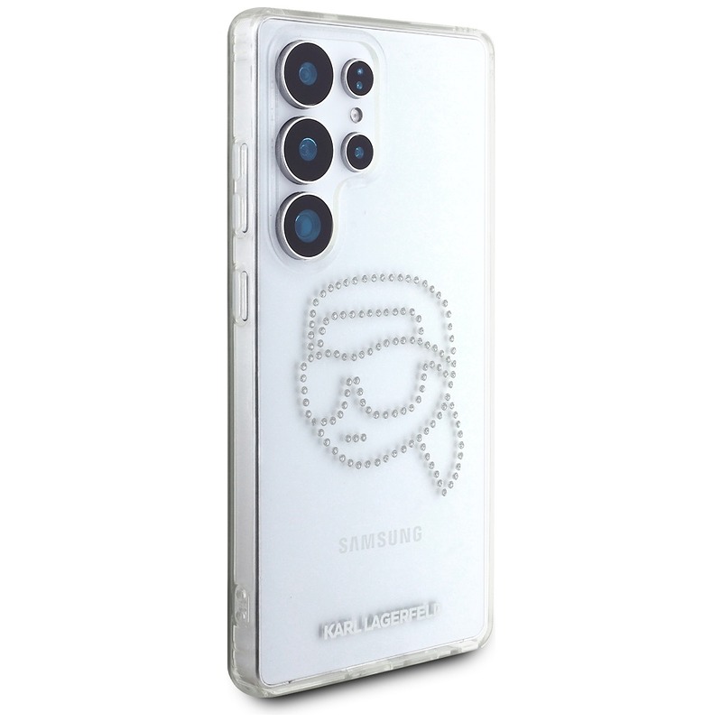 Karl Lagerfeld HC IML Rhinestones K Head case for Samsung Galaxy S25 Ultra transparent - Billede 4