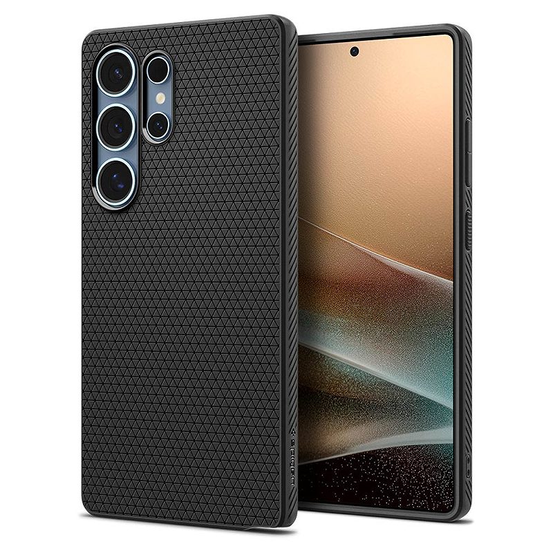 Spigen Liquid Air case for Samsung Galaxy S25 Ultra Matte Black