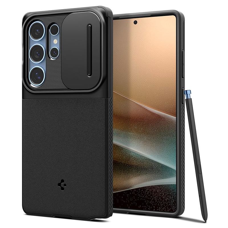 Spigen Optik Armor case for Samsung Galaxy S25 Ultra Black - Billede 2