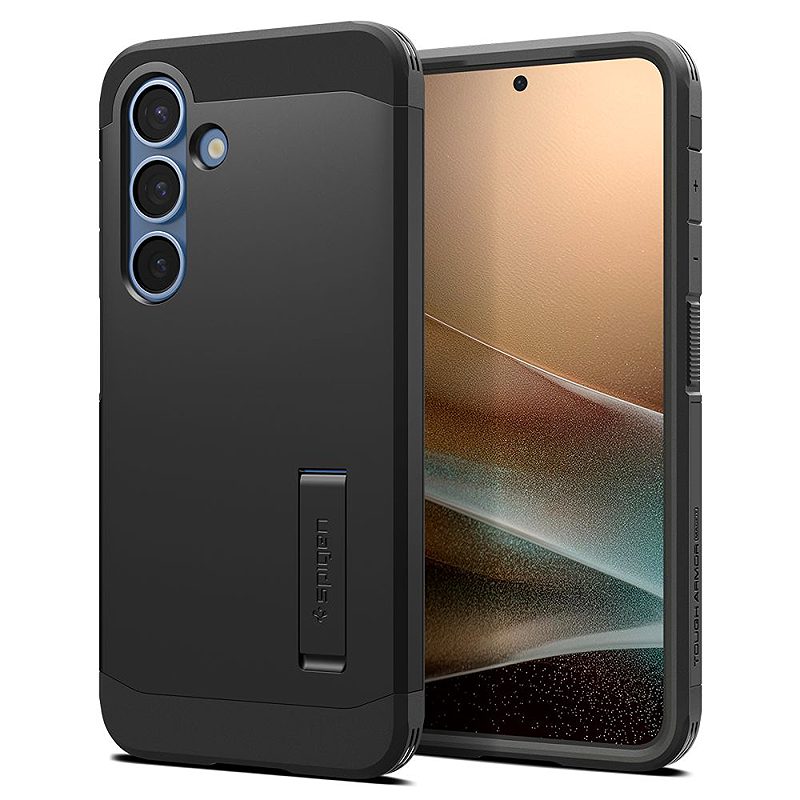 Spigen Tough Armor MagSafe case for Samsung Galaxy S25 Black