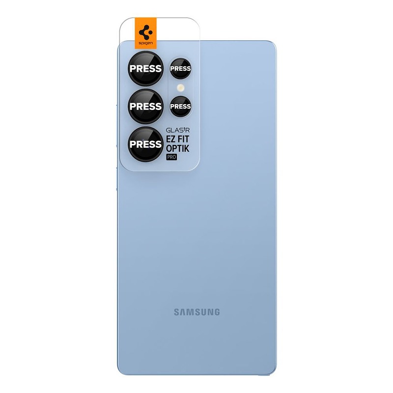 Spigen Optik Pro Glas.Tr "Ez Fit" Camera Protector 2-Pack for Samsung Galaxy S25 Ultra Black - Billede 2