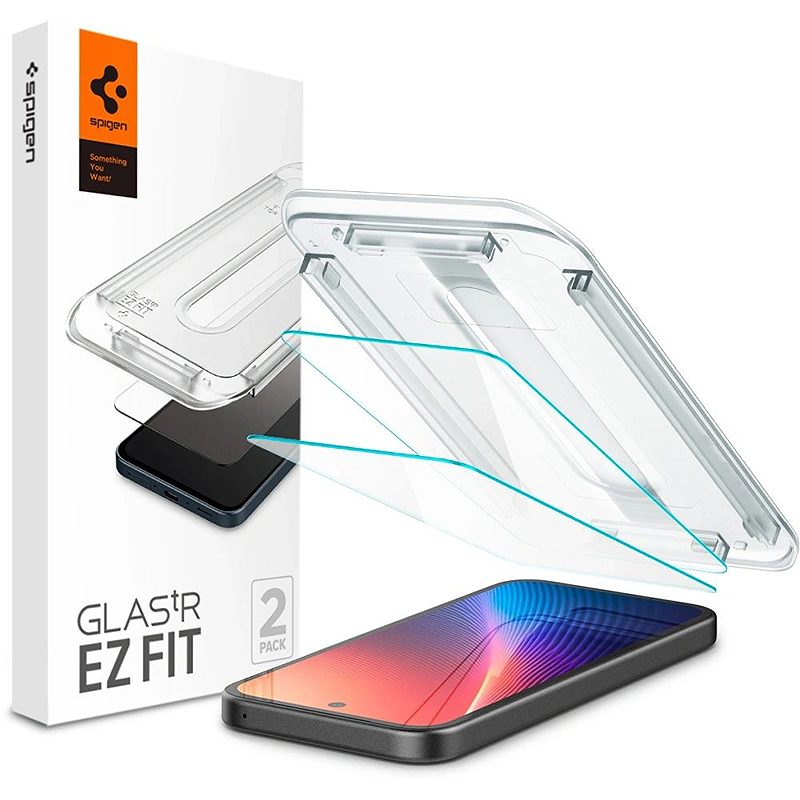 Spigen Glas.tR "EZ Fit" Tempered Glass 2-Pack for Google Pixel 9a Clear