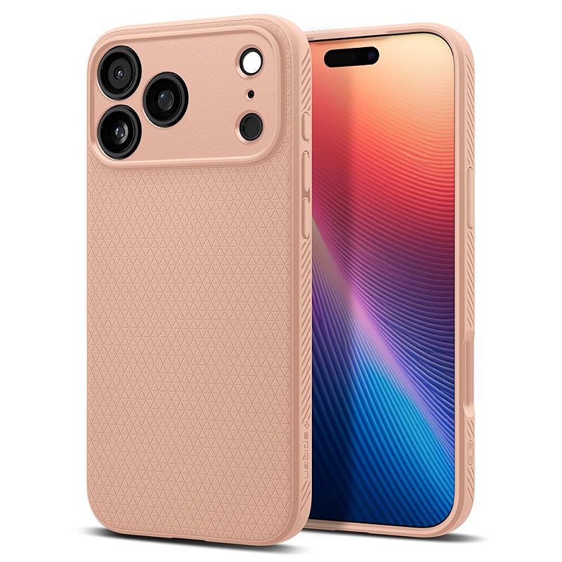 Spigen Liquid Air case for iPhone 17 Pro Max Rose Titanium