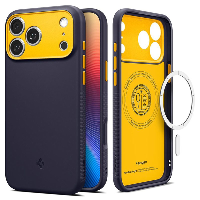 Spigen Nano Pop Mag Magsafe case for iPhone 17 Pro Max Blueberry Navy