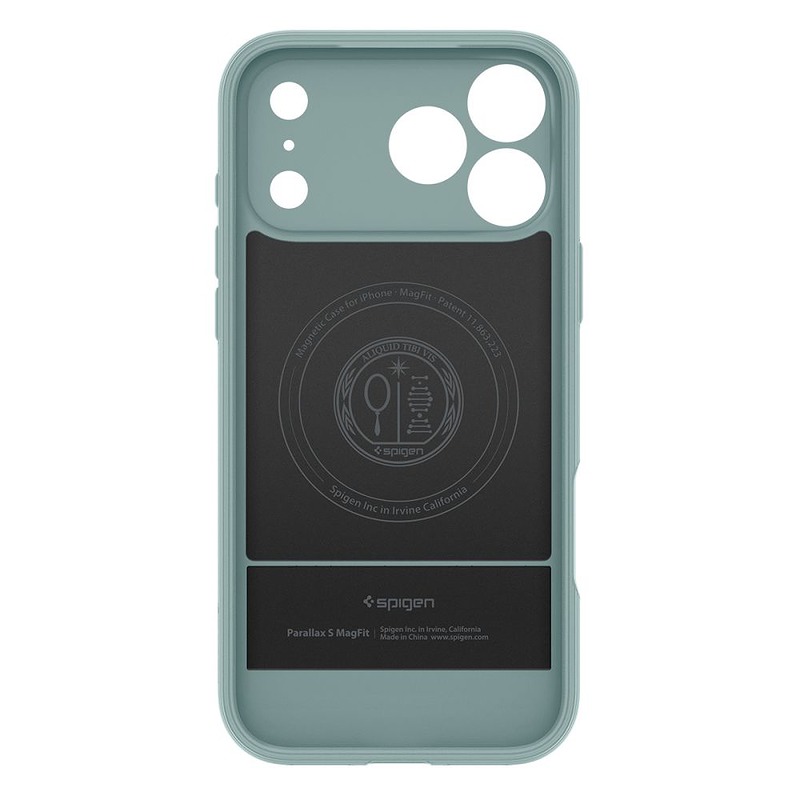 Spigen Parallax ”S” Mag Magsafe case for iPhone 17 Pro Max Sage Green - Billede 3