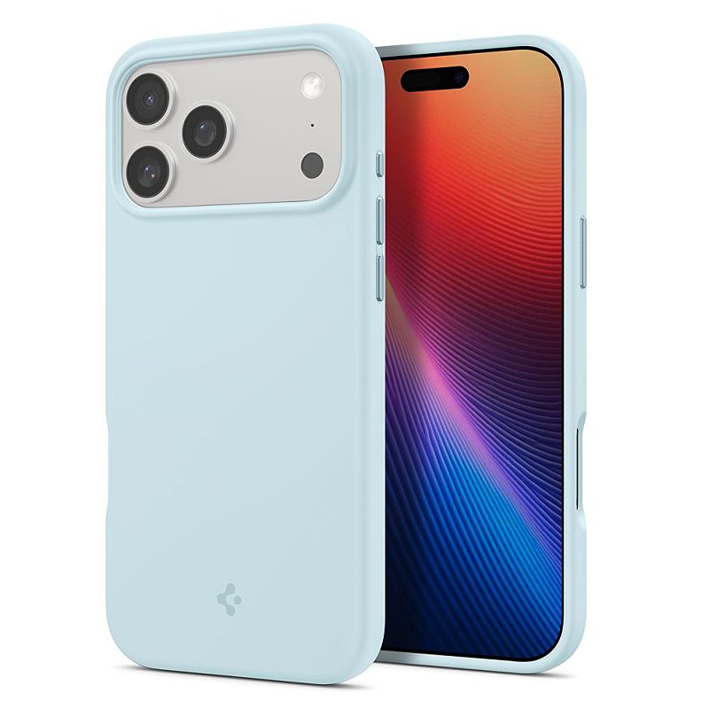 Spigen Silicone Fit Mag Magsafe case for iPhone 17 Pro Max Mute Blue