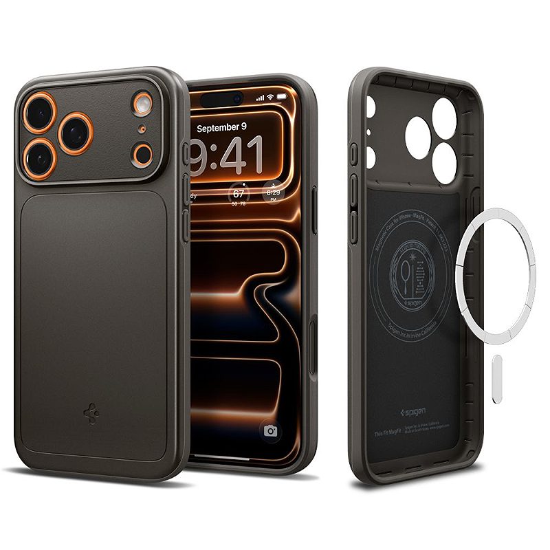 Spigen Thin Fit Mag Magsafe case for iPhone 17 Pro Max Gunmetal