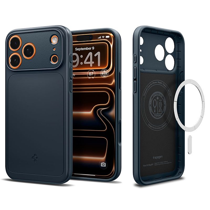 Spigen Thin Fit Mag Magsafe case for iPhone 17 Pro Max Metal Slate
