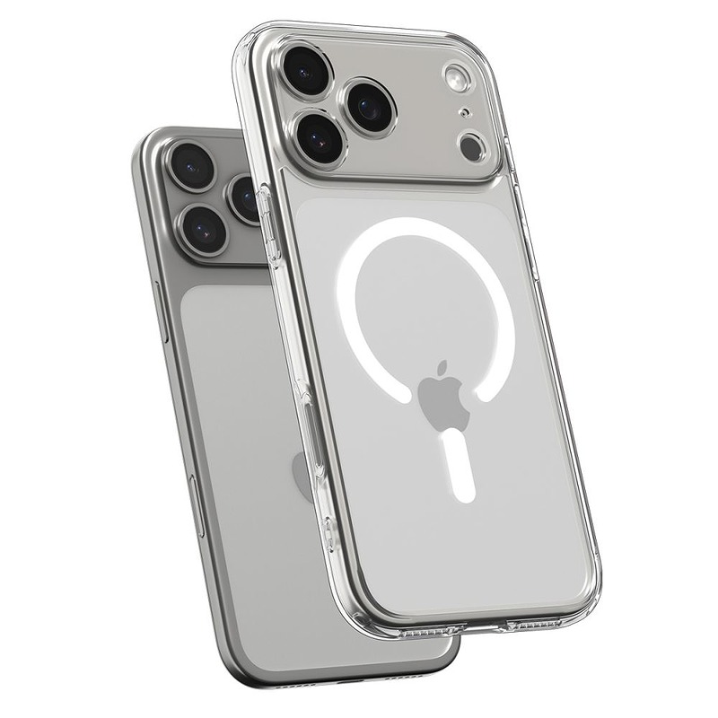Spigen Ultra Hybrid Mag Magsafe case for iPhone 17 Pro Max Clear/White - Billede 5