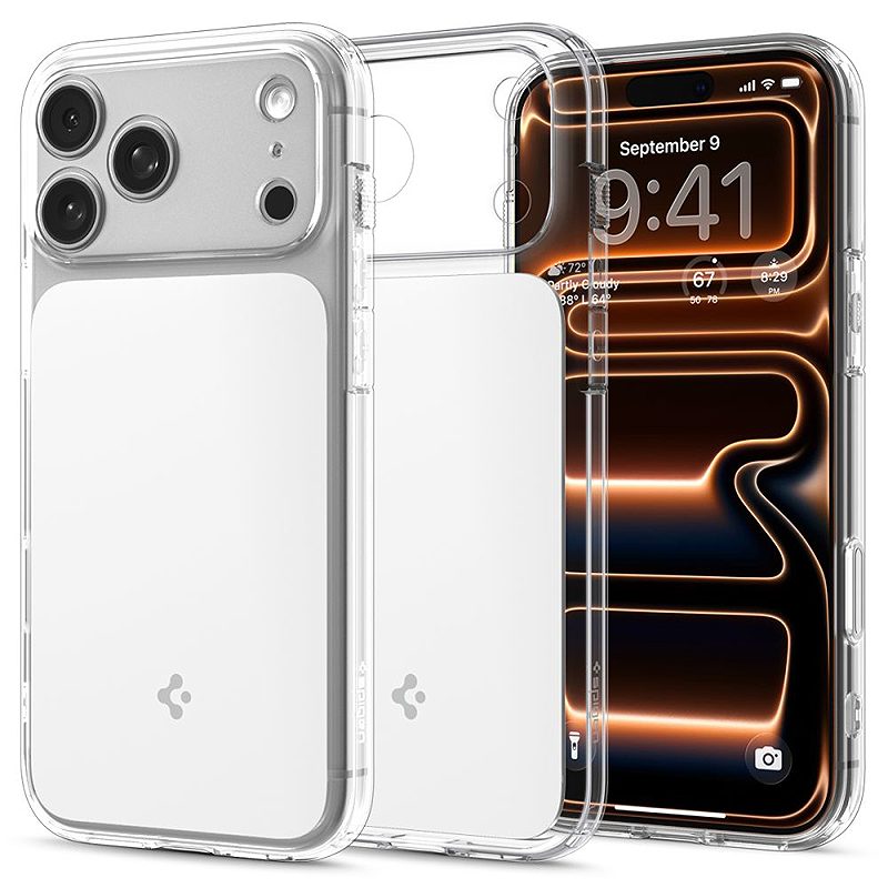 Spigen Ultra Hybrid ”T” Mag Magsafe case for iPhone 17 Pro Max Clear/White