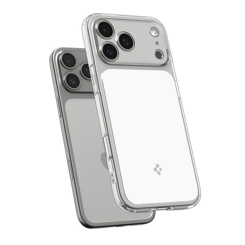 Spigen Ultra Hybrid ”T” Mag Magsafe case for iPhone 17 Pro Max Clear/White - Billede 5