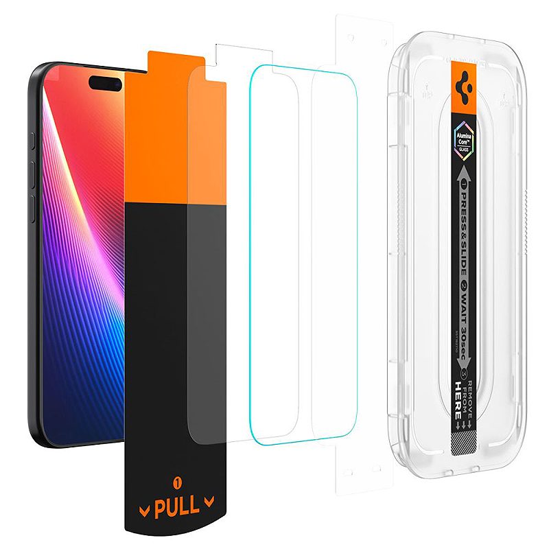 Spigen tempered glass Glas.Tr ”Ez Fit Pro” iPhone 16 Pro Max / 17 Pro Max Privacy - Billede 5