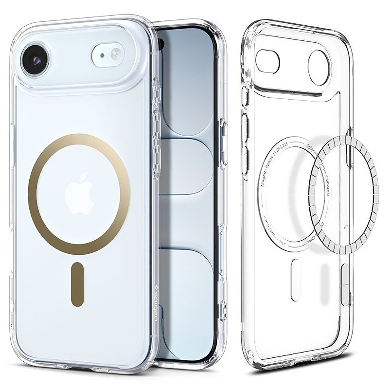 Spigen Ultra Hybrid Mag Magsafe case for iPhone 17 Air Clear/Gold