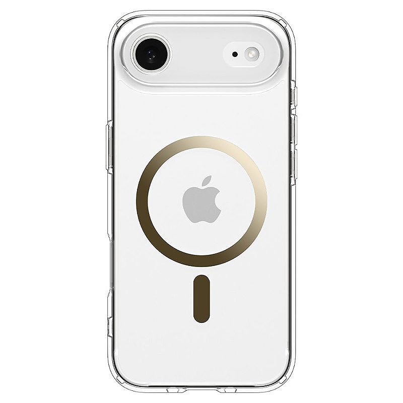 Spigen Ultra Hybrid Mag Magsafe case for iPhone 17 Air Clear/Gold - Billede 2