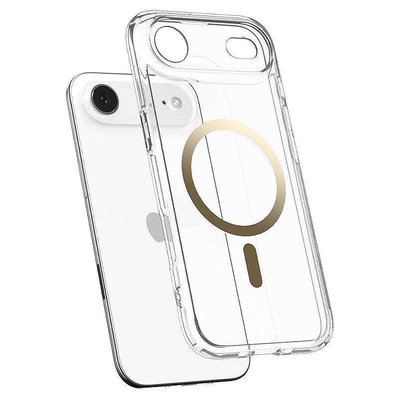Spigen Ultra Hybrid Mag Magsafe case for iPhone 17 Air Clear/Gold - Billede 5