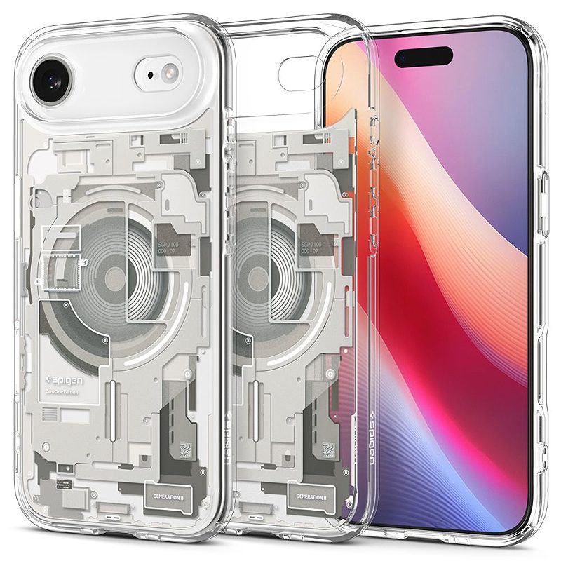 Spigen Ultra Hybrid Mag Magsafe case for iPhone 17 Air Zero One Natural Titanium