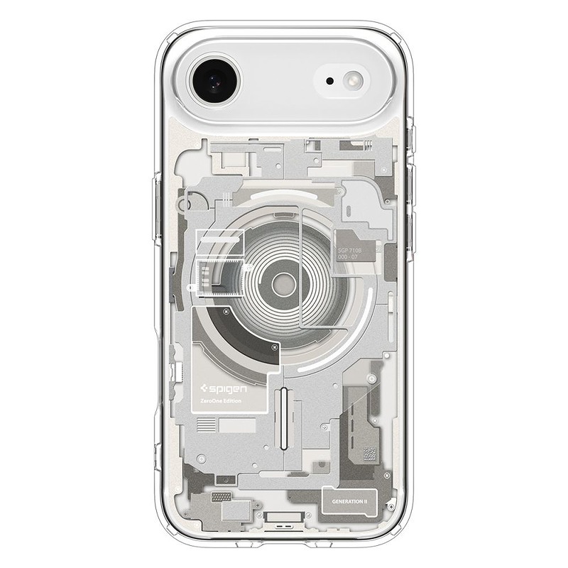 Spigen Ultra Hybrid Mag Magsafe case for iPhone 17 Air Zero One Natural Titanium - Billede 2