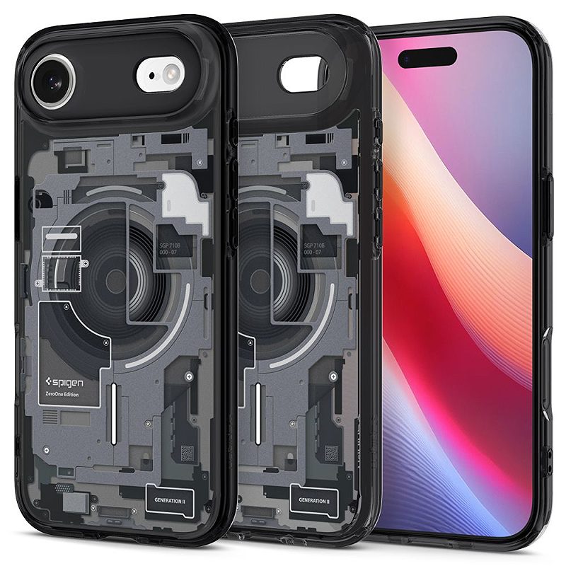 Spigen Ultra Hybrid Mag Magsafe case for iPhone 17 Air Zero One Black