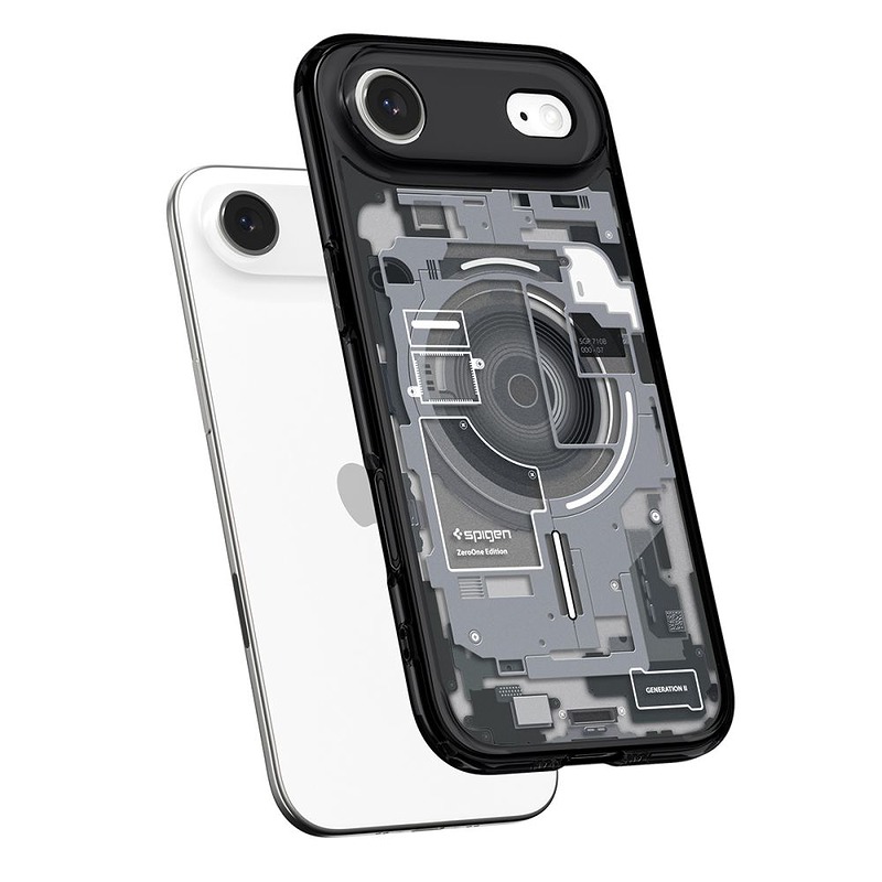 Spigen Ultra Hybrid Mag Magsafe case for iPhone 17 Air Zero One Black - Billede 5